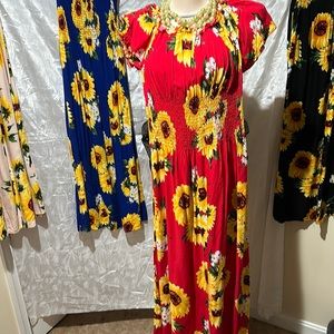 Flower dress summer dress long